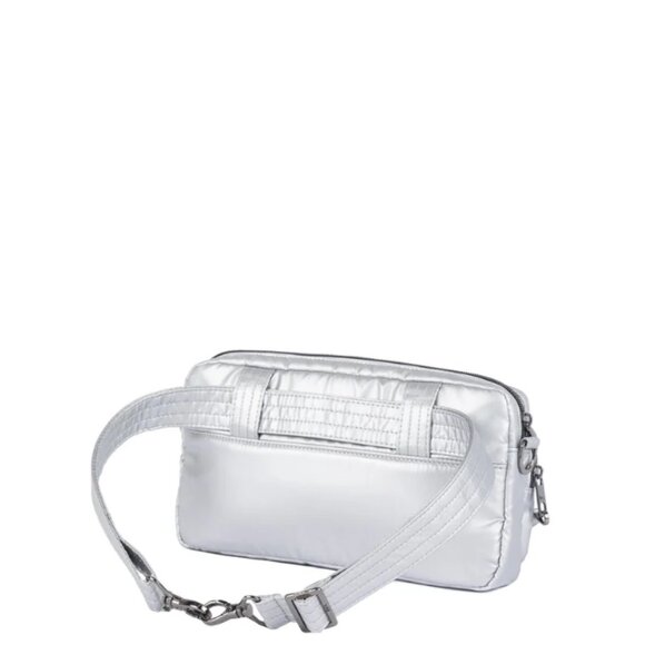 New (without tags) Lug Silver Switcheroo Crossbody w/new Lug Embossed Strap - Picture 6 of 10